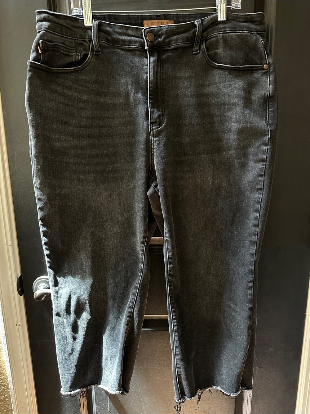 Judy Blue faded black crop Jeans